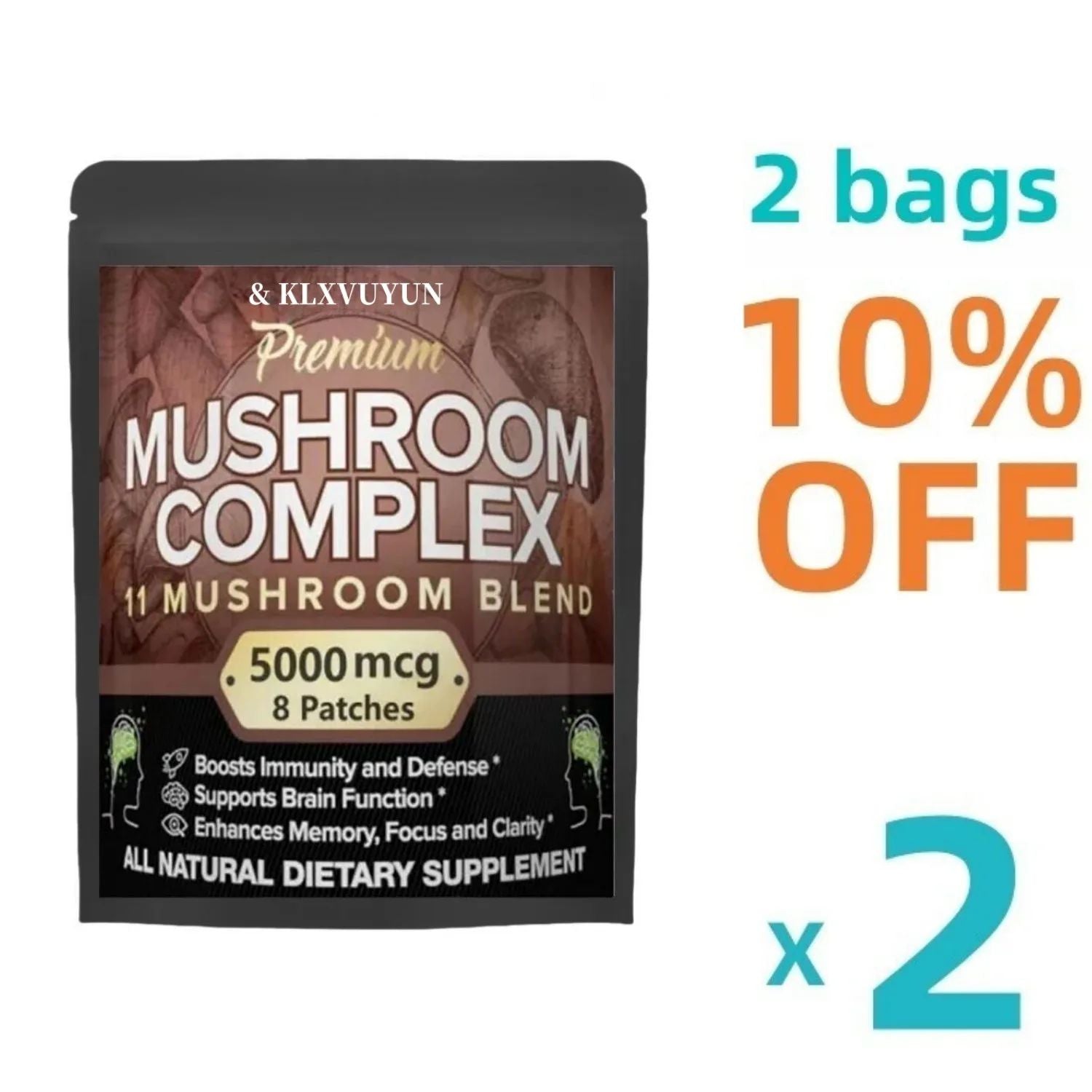 7 misturas de cogumelos de leões Cordyceps, Chaga, Reishi, cauda de peru, Maitak